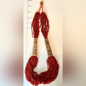 Tibet beads necklace yak bone carving